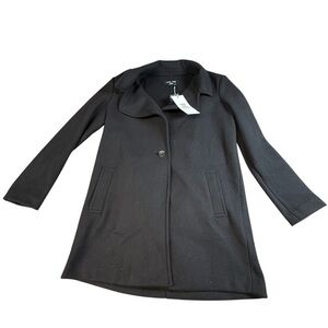 Love Tree Black Blazer Style Coat Open Front Single Breasted Medium NWT